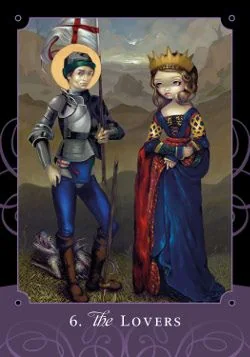 6. The Lovers card from the Beautiful Creatures Tarot deck