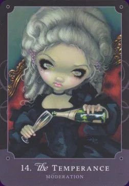 14. The Temperance card from the Beautiful Creatures Tarot deck
