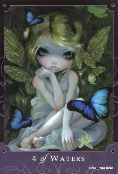 4 of Waters card from the Beautiful Creatures Tarot deck