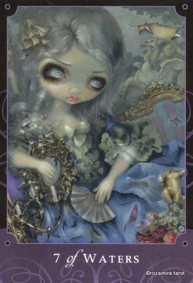 7 of Waters card from the Beautiful Creatures Tarot deck