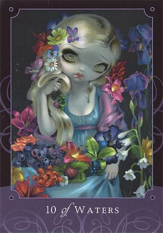 10 of Waters card from the Beautiful Creatures Tarot deck
