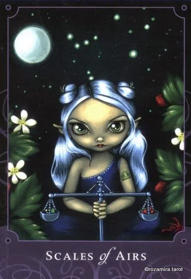 Scales of Airs card from the Beautiful Creatures Tarot deck