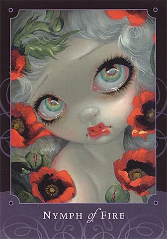 Nymph of Fire card from the Beautiful Creatures Tarot deck