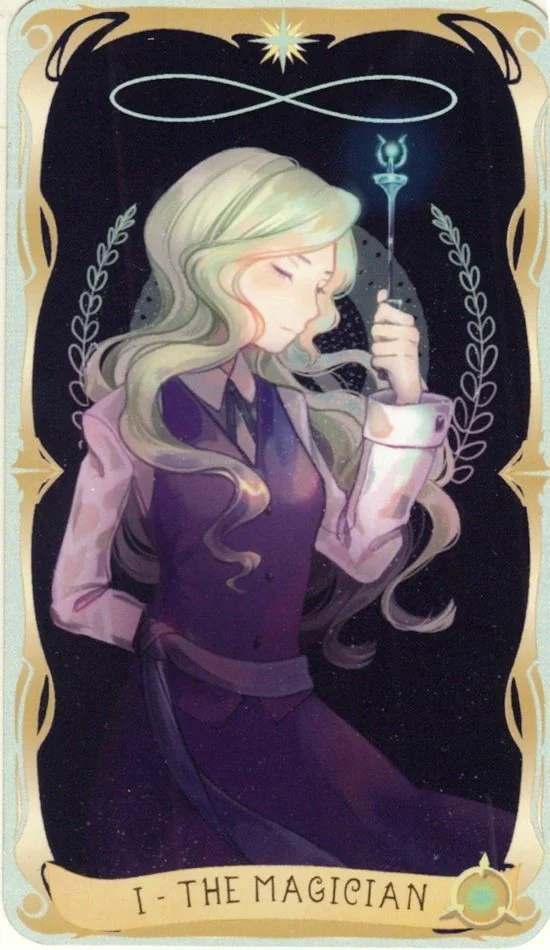 The Magician card from the Believing Heart Tarot deck
