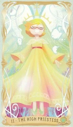 The High Priestess - Believing Heart Tarot card The High Priestess card from the Believing Heart Tarot deck