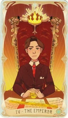 The Emperor card from the Believing Heart Tarot deck