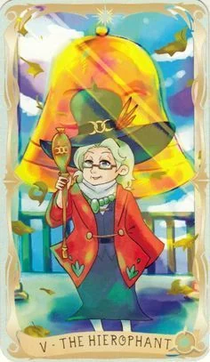 The Hierophant card from the Believing Heart Tarot deck