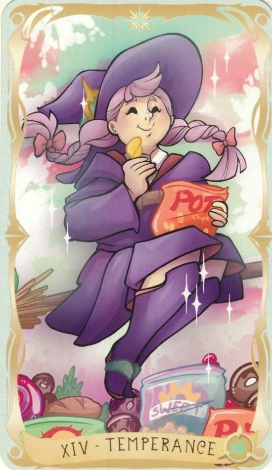 Temperance - Believing Heart Tarot card Temperance card from the Believing Heart Tarot deck