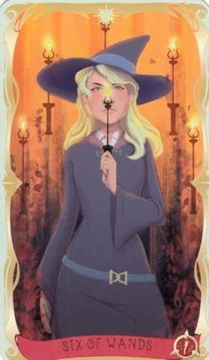 6 of Wands card from the Believing Heart Tarot deck