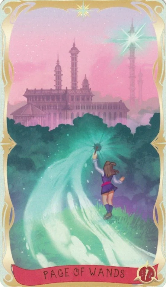 Page of Wands - Believing Heart Tarot card Page of Wands card from the Believing Heart Tarot deck