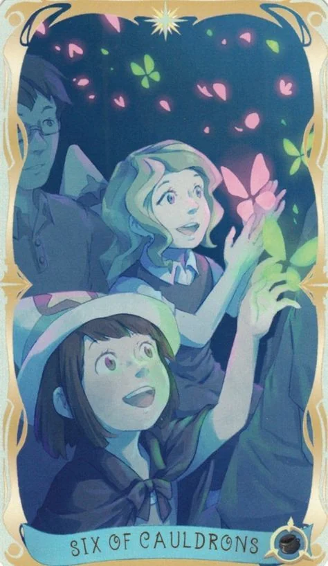 6 of Cauldrons card from the Believing Heart Tarot deck