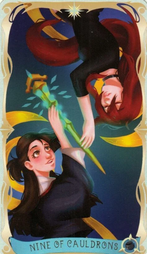 9 of Cauldrons card from the Believing Heart Tarot deck