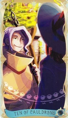 10 of Cauldrons card from the Believing Heart Tarot deck