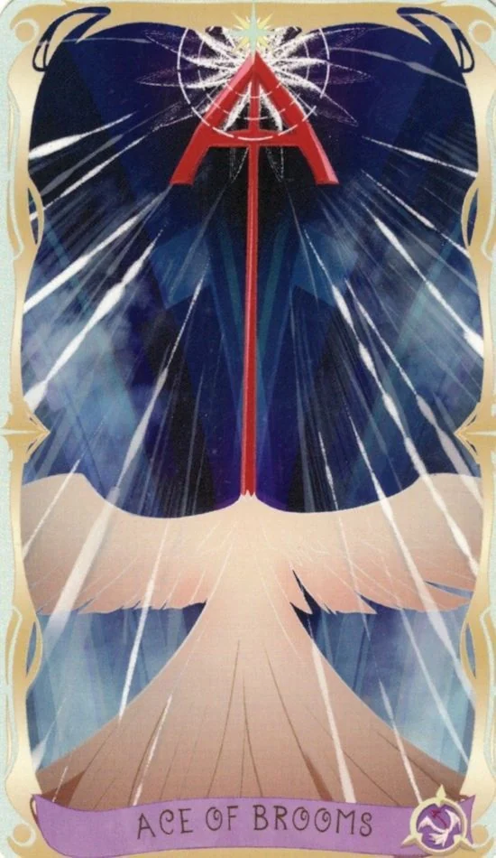 Ace of Brooms card from the Believing Heart Tarot deck