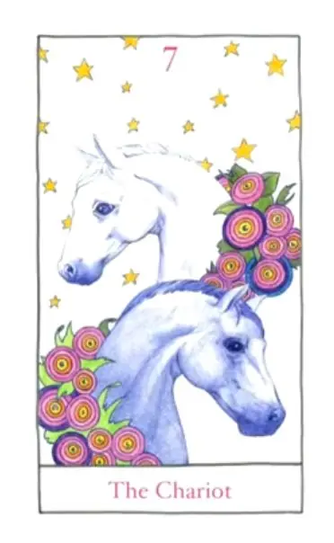 The Chariot card from the The Birdqueen Tarot deck
