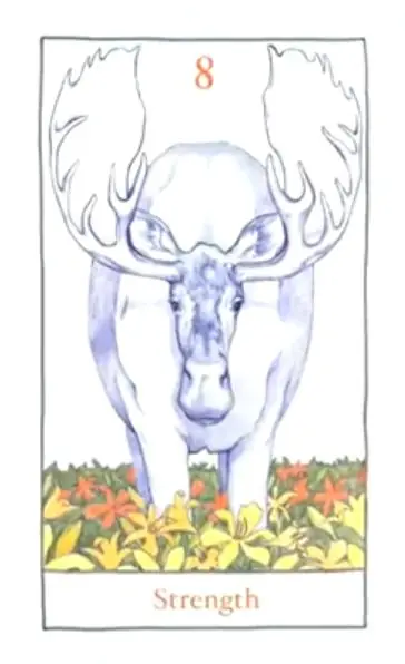 Strength card from the The Birdqueen Tarot deck