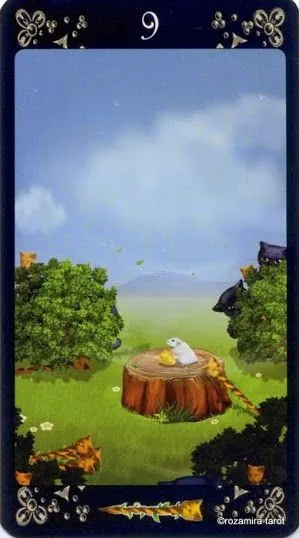 Black Cats Tarot Review 16 Nine of Wands from Black Cats Tarot