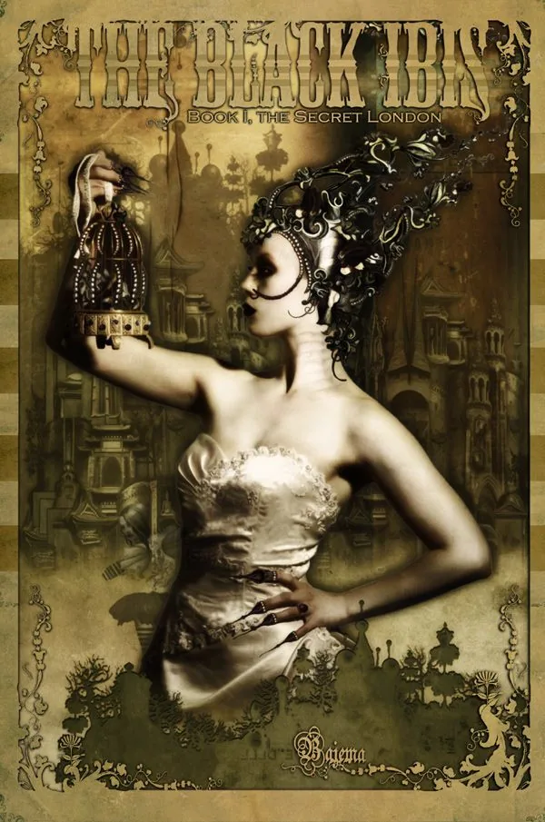 The High Priestess card from The Black Ibis Tarot