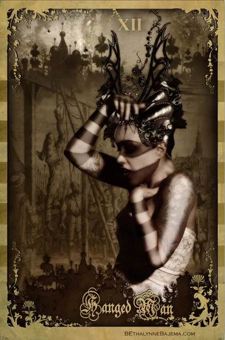 Justice card from The Black Ibis Tarot