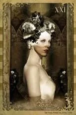 The World card from The Black Ibis Tarot