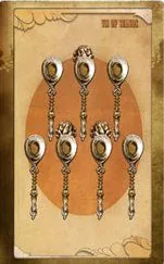 Eight of Brooms card from The Black Ibis Tarot