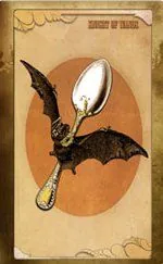 Queen of Brooms card from The Black Ibis Tarot