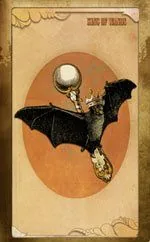 King of Brooms card from The Black Ibis Tarot