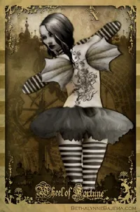 The Black Ibis Tarot Review 17 Winged Judgement Figure card from The Black Ibis Tarot deck