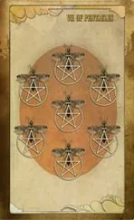 Six of Pentacles card from The Black Ibis Tarot