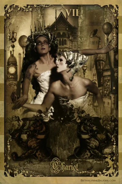 The Black Ibis Tarot Review 14 Crowded Occult Scene card from The Black Ibis Tarot deck