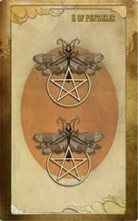 Eight of Pentacles card from The Black Ibis Tarot