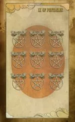 Ten of Pentacles card from The Black Ibis Tarot