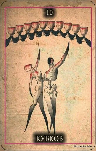 Black Tarot Review 9 Ten of Cups