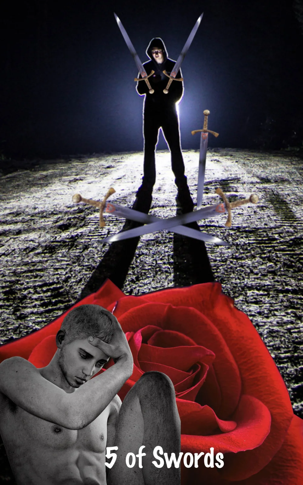 Five of Swords card from the Blood, Bread & Roses Tarot deck