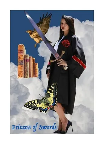 Princess of Swords card from the Blood, Bread & Roses Tarot deck