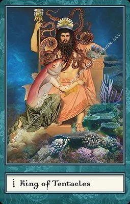 King of Tentacles card from the Boadiceas Tarot deck