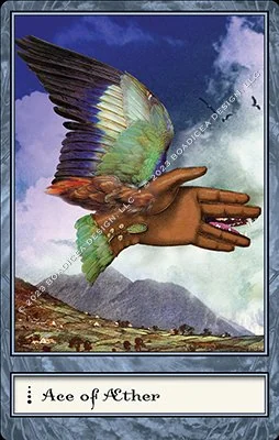 Ace of Aether card from the Boadiceas Tarot deck