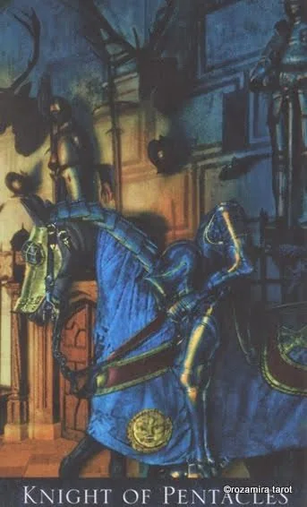 Knight of Pentacles from The Bohemian Gothic Tarot deck