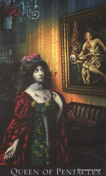 Queen of Pentacles from The Bohemian Gothic Tarot deck