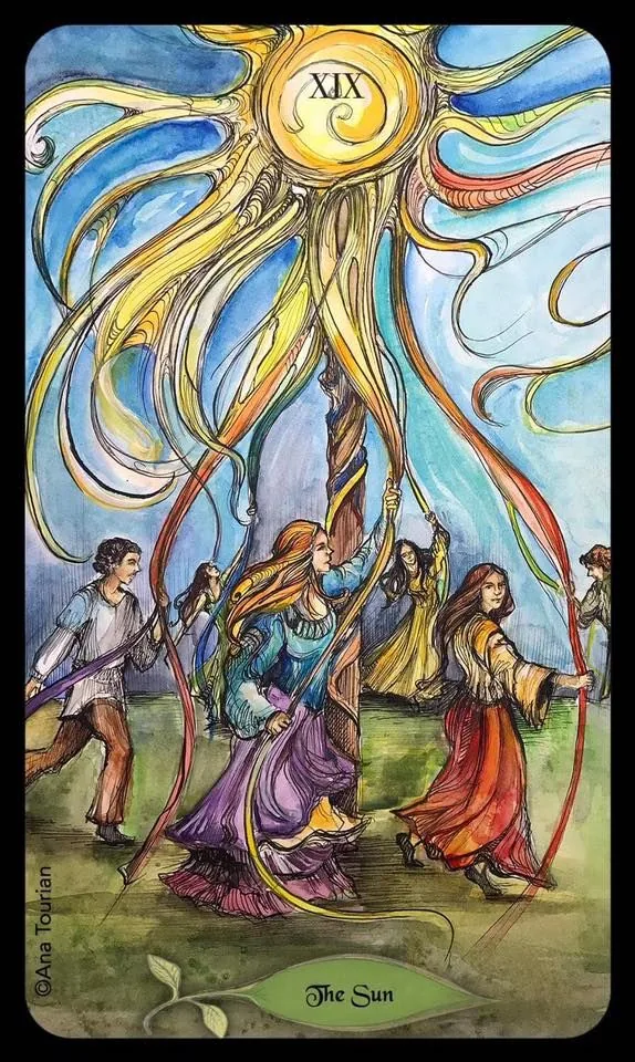The Tower card from the Bonestone Earthflesh Tarot deck