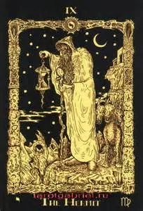 The Hermit from the Book of Azathoth Tarot deck