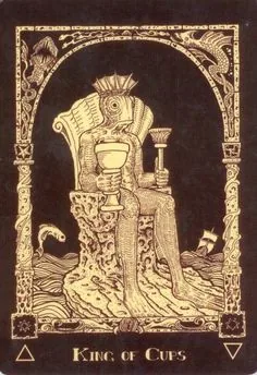 King of Cups from the Book of Azathoth Tarot deck
