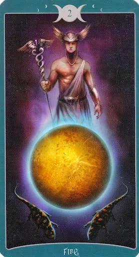 The Book of Shadows Tarot - Ace of Fire
