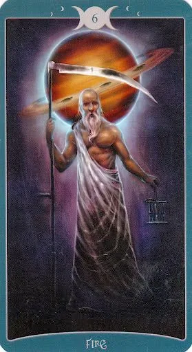 The Book of Shadows Tarot - 6 of Fire