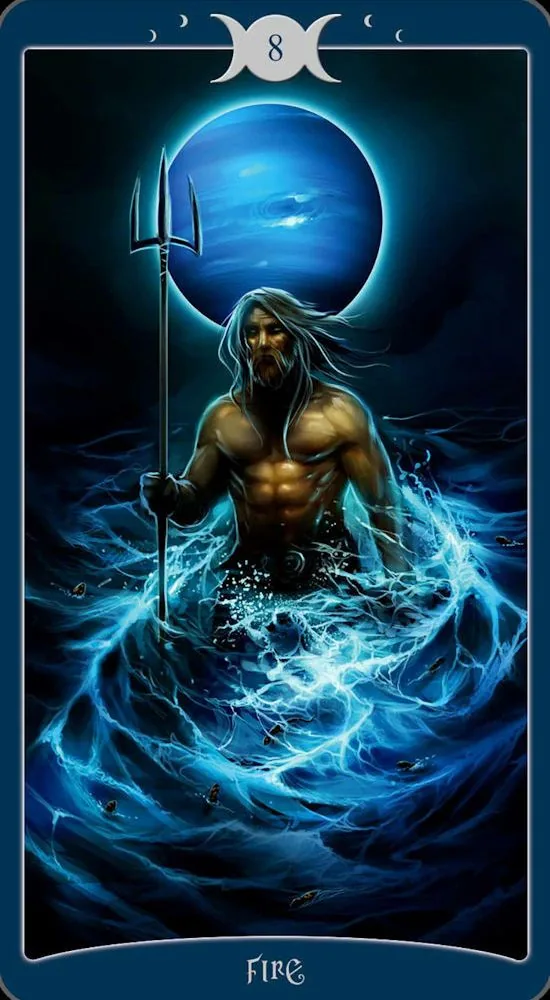 The Book of Shadows Tarot - 8 of Fire