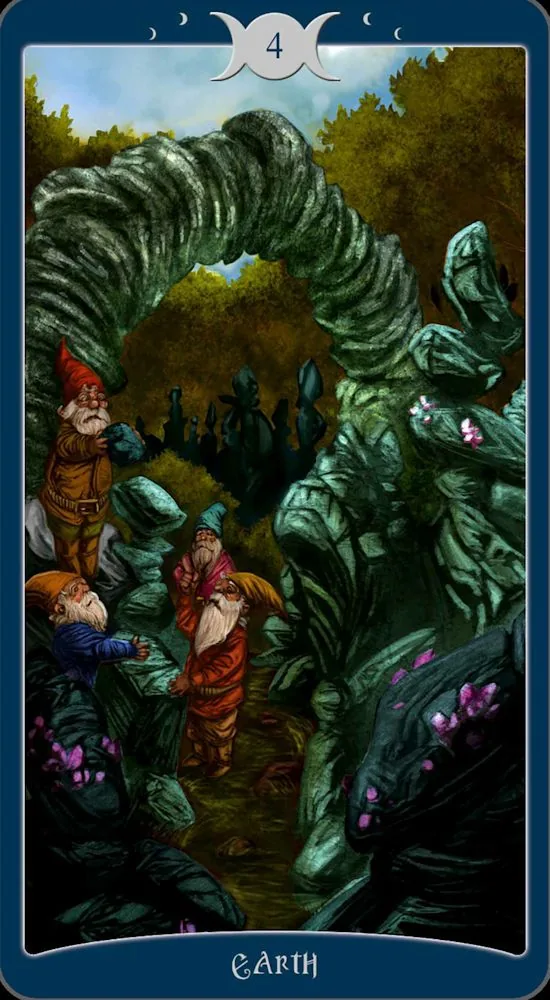 The Book of Shadows Tarot - 4 of Earth