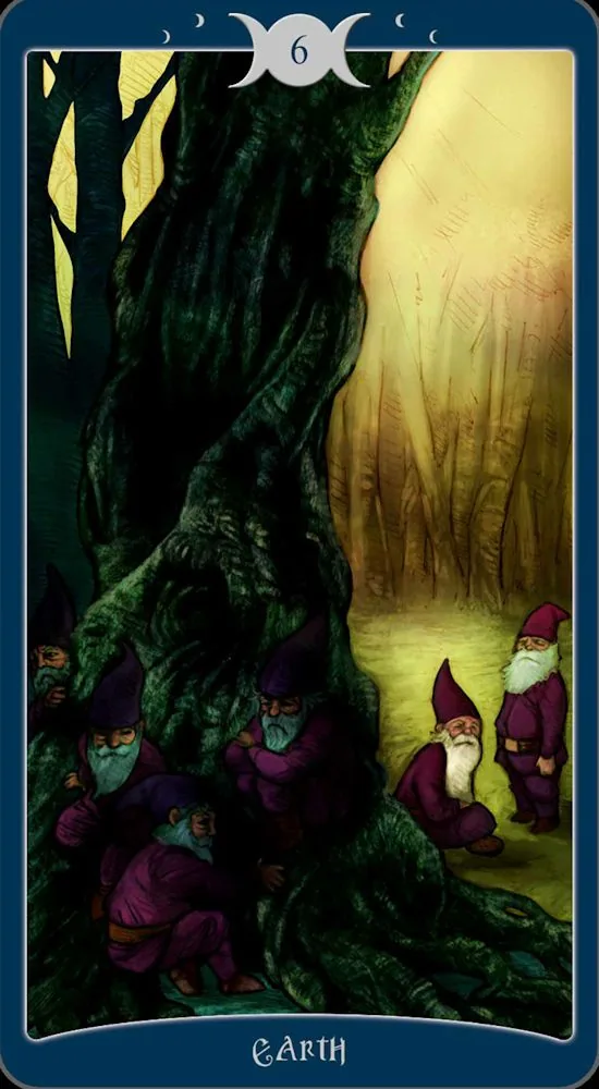 The Book of Shadows Tarot - 6 of Earth