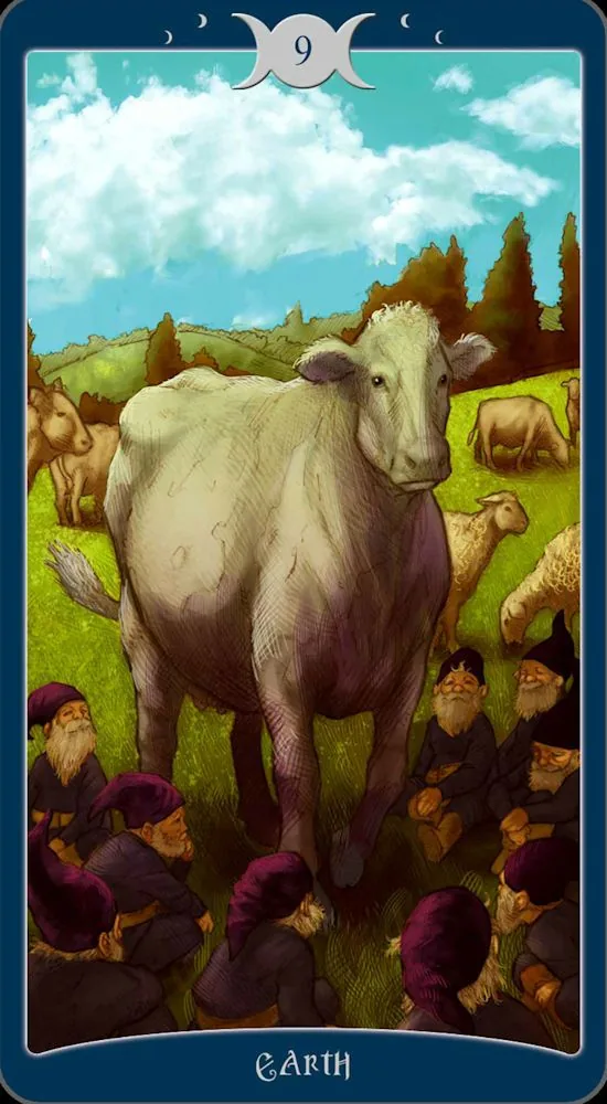The Book of Shadows Tarot Review 14 9 of Earth from The Book of Shadows Tarot review gallery