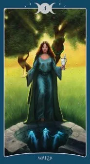 The Book of Shadows Tarot Review 15 4 of Water from The Book of Shadows Tarot review gallery