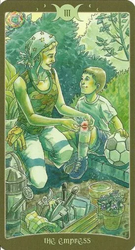 The Empress card from The Book of Shadows Tarot Vol 2 deck